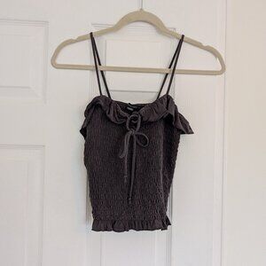 American Eagle Grey Spaghetti Strap Tank